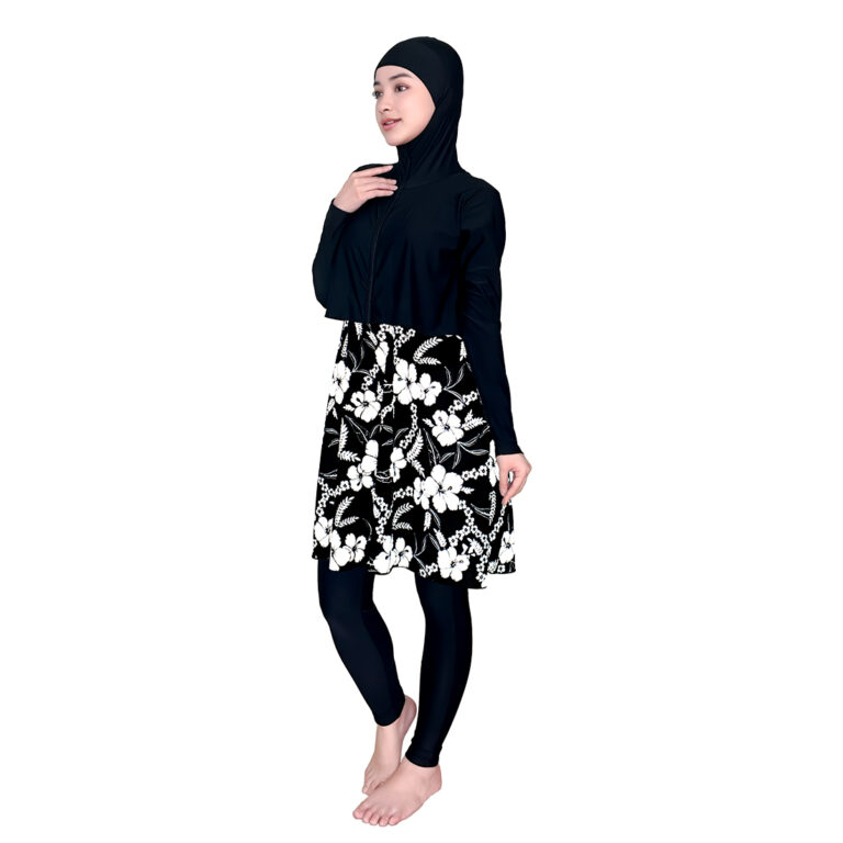 Lasona Women Burkini Hijab Swimwear Loose Style Baju Renang Muslim Wanita TRPM-C3366-L01631 - Gambar 3