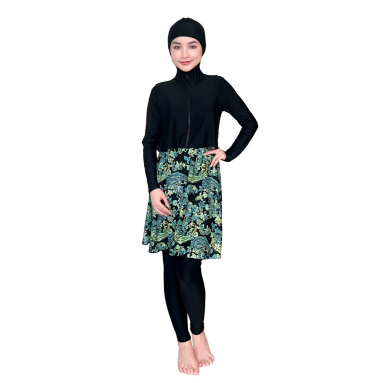 Lasona Women Burkini Hijab Swimwear Loose Style Baju Renang Muslim Wanita TRPM-C3366-L01950 - Gambar 2
