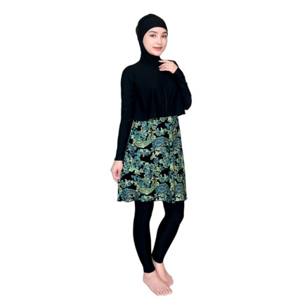 Lasona Women Burkini Hijab Swimwear Loose Style Baju Renang Muslim Wanita TRPM-C3366-L01950 - Gambar 4