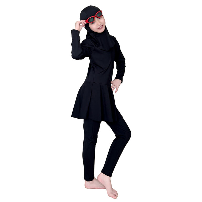 Lasona Kids Burkini Hijab Swimwear Baju Renang Muslim Anak Perempuan TRPM-G3344-E3 - Gambar 4
