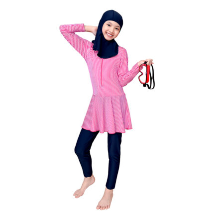 Lasona Kids Burkini Hijab Swimwear Baju Renang Muslim Anak Perempuan TRPM-G3344-L01010 - Image 2