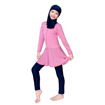 Lasona Kids Burkini Hijab Swimwear Baju Renang Muslim Anak Perempuan TRPM-G3344-L01010 - Image 3