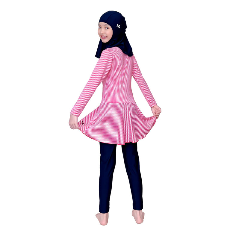 Lasona Kids Burkini Hijab Swimwear Baju Renang Muslim Anak Perempuan TRPM-G3344-L01010 - Image 5
