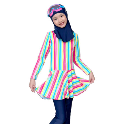 Lasona Kids Burkini Hijab Swimwear Baju Renang Muslim Anak Perempuan TRPM-G3344-L01204