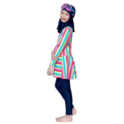 Lasona Kids Burkini Hijab Swimwear Baju Renang Muslim Anak Perempuan TRPM-G3344-L01204 - Gambar 3