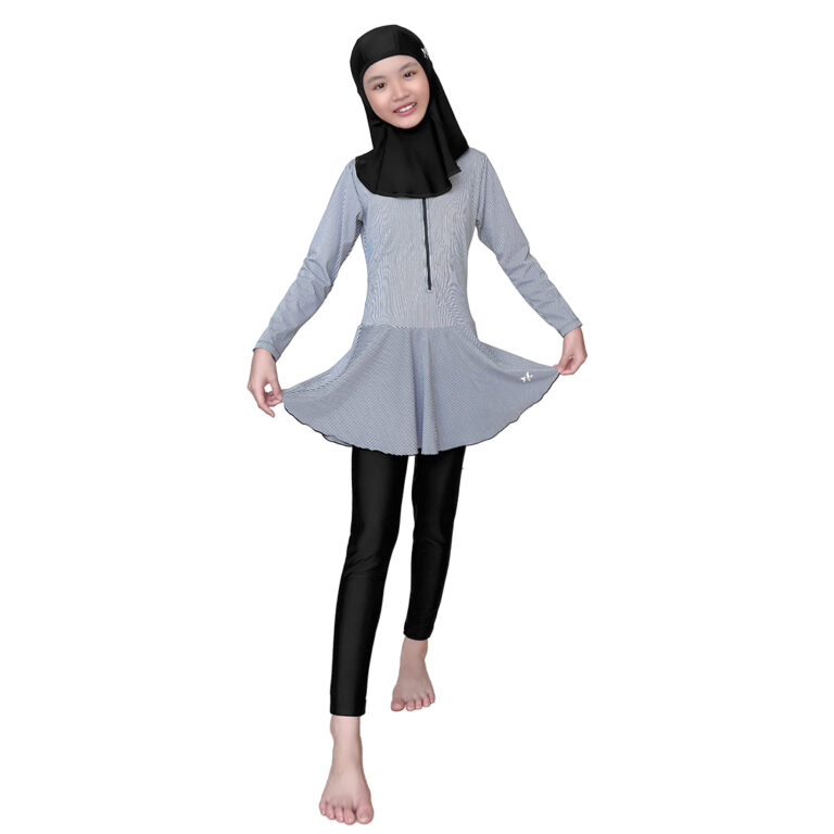 Lasona Kids Burkini Hijab Swimwear Baju Renang Muslim Anak Perempuan TRPM-G3344-L01343 - Gambar 2