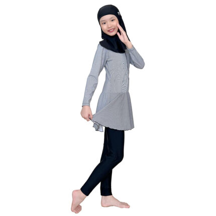 Lasona Kids Burkini Hijab Swimwear Baju Renang Muslim Anak Perempuan TRPM-G3344-L01343 - Gambar 4