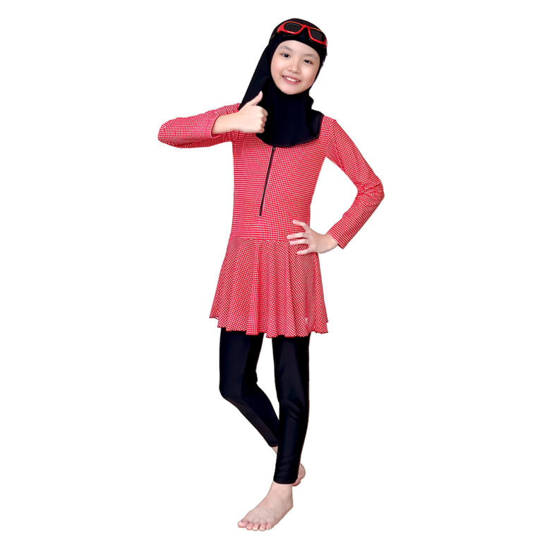 Lasona Kids Burkini Hijab Swimwear Baju Renang Muslim Anak Perempuan TRPM-G3344-L01517 - Gambar 2