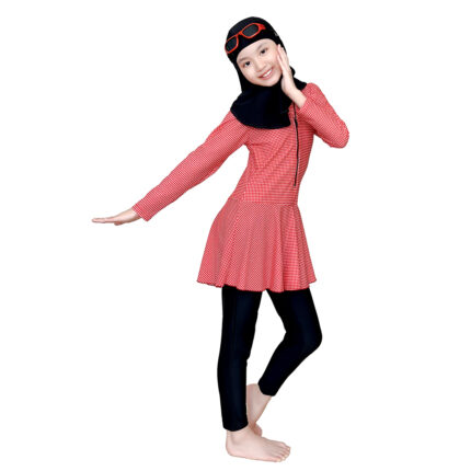 Lasona Kids Burkini Hijab Swimwear Baju Renang Muslim Anak Perempuan TRPM-G3344-L01517 - Gambar 3