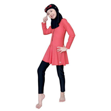 Lasona Kids Burkini Hijab Swimwear Baju Renang Muslim Anak Perempuan TRPM-G3344-L01517 - Gambar 4