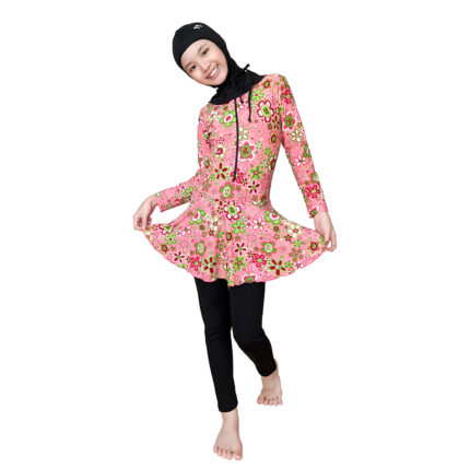 Lasona Kids Burkini Hijab Swimwear Baju Renang Muslim Anak Perempuan TRPM-G3344-L01690 - Gambar 2