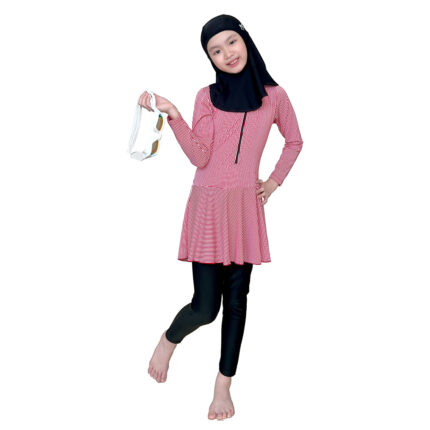 Lasona Kids Burkini Hijab Swimwear Baju Renang Muslim Anak Perempuan TRPM-G3344-L0587 - Gambar 2
