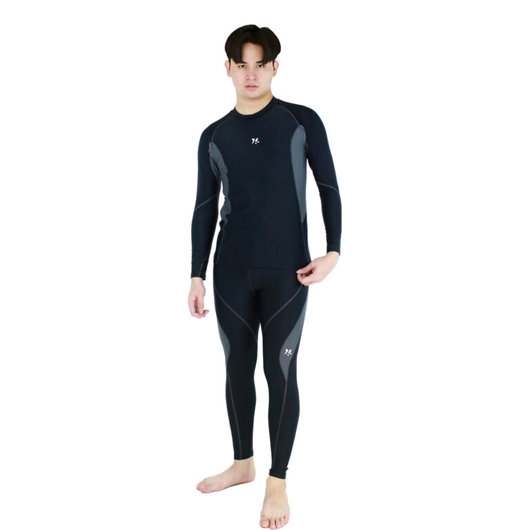 Lasona Men Rash Guard Swimwear Baju Atasan Renang Pria Tangan Panjang BM-C3352-L4 - Image 2