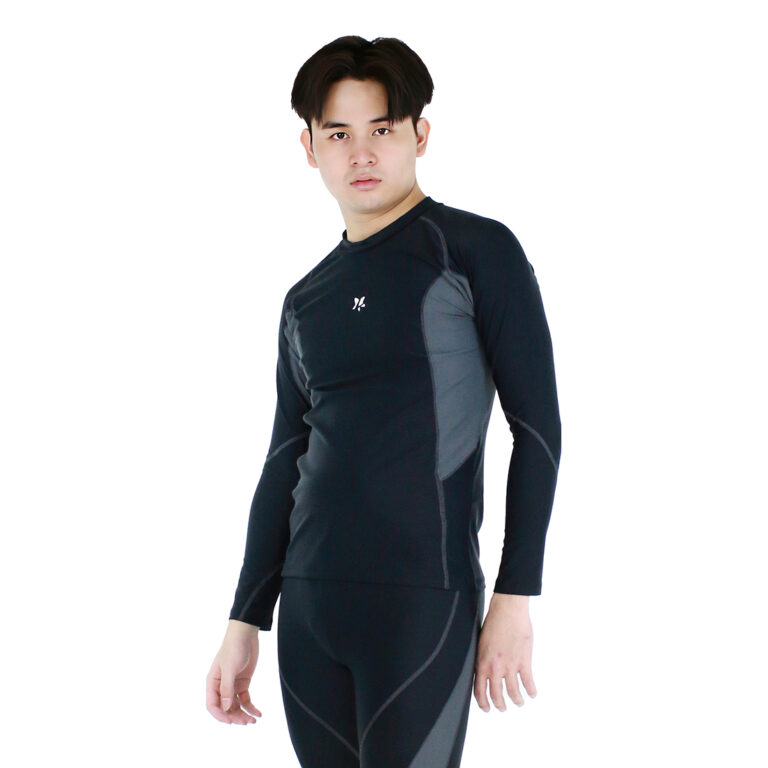 Lasona Men Rash Guard Swimwear Baju Atasan Renang Pria Tangan Panjang BM-C3352-L4 - Image 3
