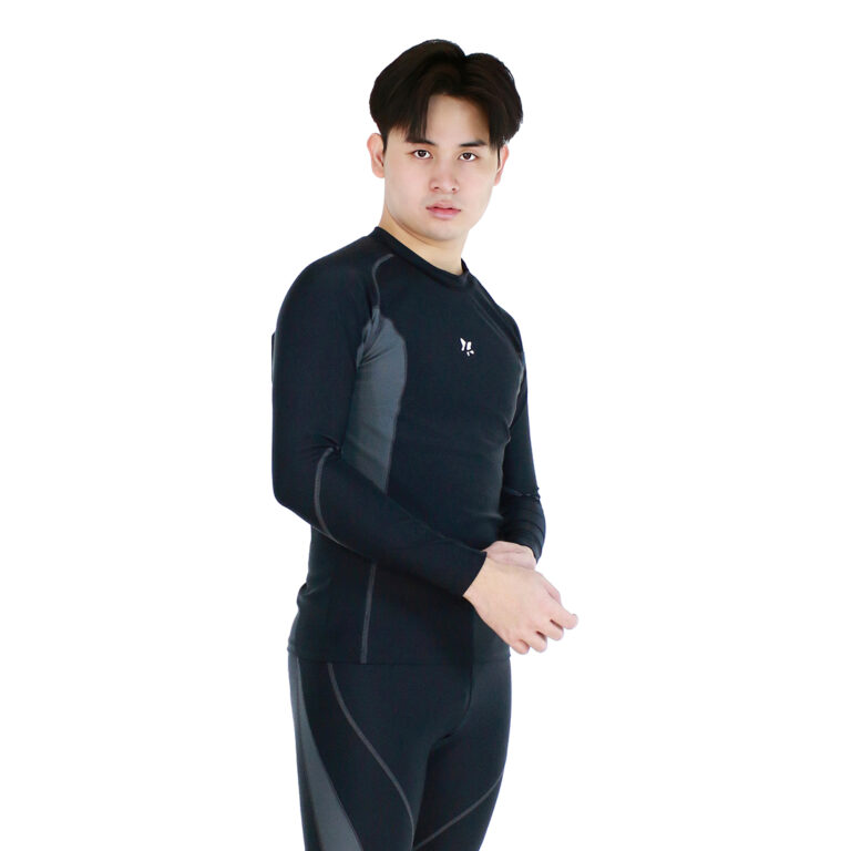 Lasona Men Rash Guard Swimwear Baju Atasan Renang Pria Tangan Panjang BM-C3352-L4 - Image 4