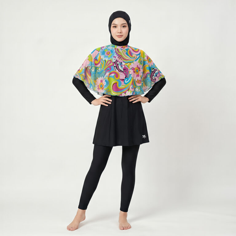 Lasona Cape Burkini Swimsuit Penutup Dada Baju Renang Muslim AR-CAP-008-I0068 - Image 3