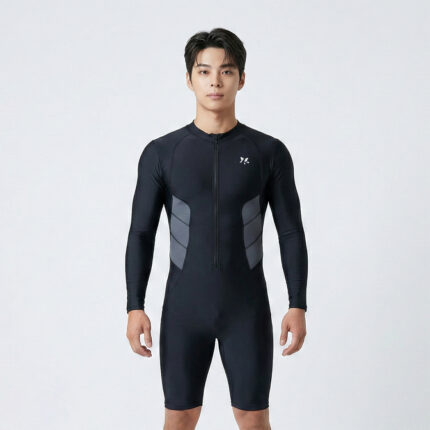 Lasona Men Swimwear Baju Renang Diving Pria Tangan Panjang MTRJ-C3365-L4