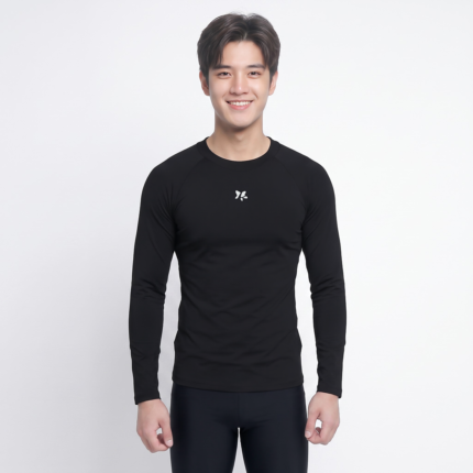 Lasona Silver Men Rash Guard Swimwear Baju Atasan Renang Pria Tangan Panjang BM-C3175-E3