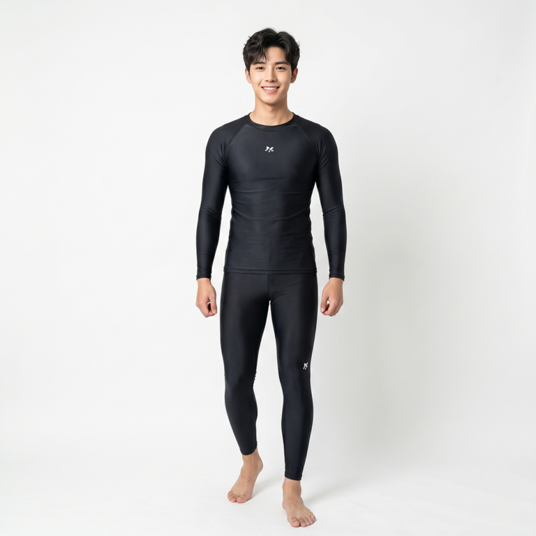 Lasona Men Rash Guard Swimwear Baju Atasan Renang Pria Tangan Panjang BM-C3175-L4 - Image 2