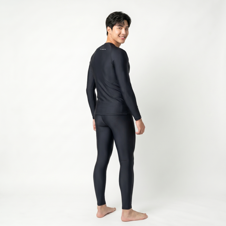 Lasona Men Rash Guard Swimwear Baju Atasan Renang Pria Tangan Panjang BM-C3175-L4 - Image 5